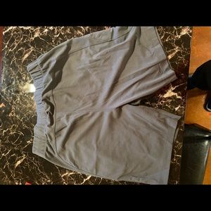 Grey lululemon shorts.